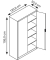 Stahlschrank 08931-00 S10014 lichtgrau 120,0 x 50,0 x 195,0 cm, aufgebaut